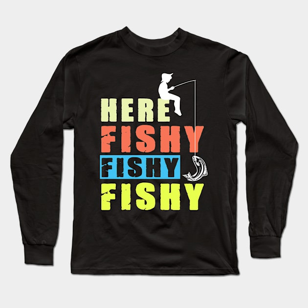 Funny Fishing Long Sleeve T-Shirt by khalid12